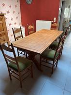 Table de salle à manger + 6 chaises, 150 à 200 cm, Cinq personnes ou plus, Enlèvement, 50 à 100 cm