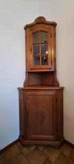 Meuble de coin / vitrine, Maison & Meubles, Enlèvement, Comme neuf, Chêne, Avec porte(s)