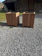 Bloembak Hardhout(prijs per stuk), Ophalen, Minder dan 60 cm, Vierkant, Nieuw