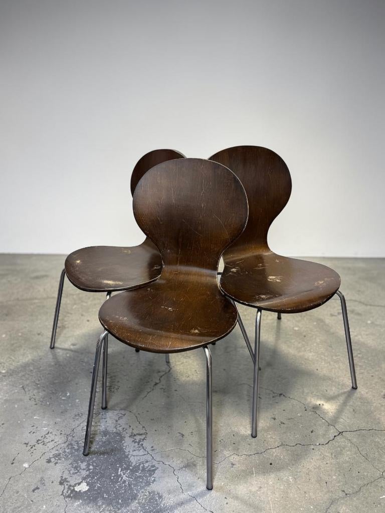 Ikea Stoelen voor Kunst- of opknapprojecten, Huis en Inrichting, Stoelen, Gebruikt, Drie, Hout, Metaal, Bruin, Ophalen