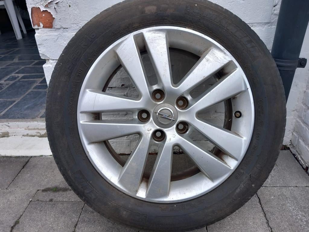 4 banden en velgen voor Opel, Auto-onderdelen, Ophalen, 16 inch, Banden en Velgen, 205 mm
