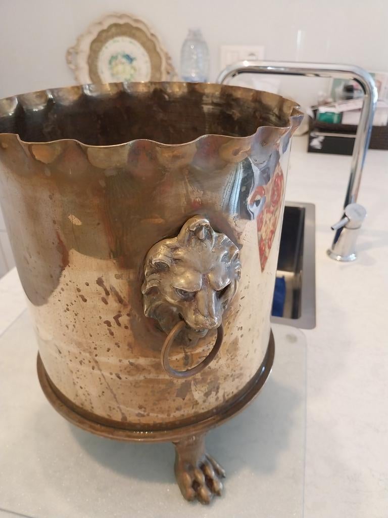 Koperen obus  uit de oorlog super zwaar, Antiek en Kunst, Ophalen