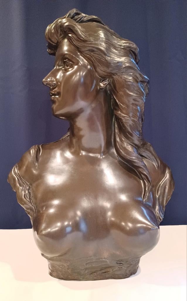 Antieke brons beeld van Jef Lambeaux, Antiek en Kunst, Antiek | Brons en Koper, Ophalen, Brons