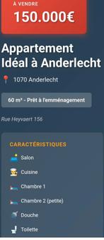 Appartement, 50 m² ou plus, Bruxelles