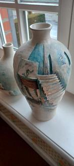 Griekse vazen met reliëf, Ophalen, Zo goed als nieuw, Aardewerk of Porselein, Minder dan 50 cm