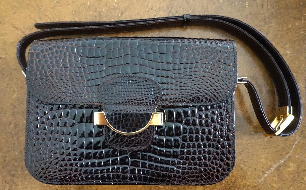 Sac à main Vintage Giovanni Borri Milano, Enlèvement ou Envoi, Comme neuf, Brun, Sac à main