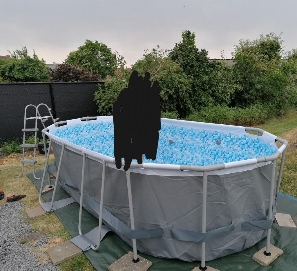 Zwembad 427x250x100, Tuin en Terras, Zwembaden, Ophalen, 200 tot 300 cm, 80 tot 120 cm, Zo goed als nieuw