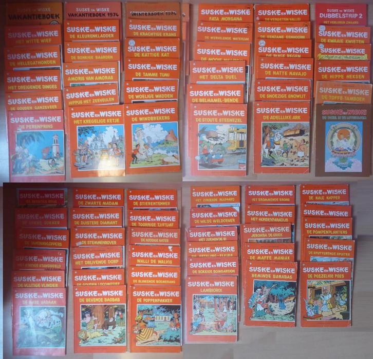70 Strips van Suske & Wiske, Boeken, Stripverhalen, Gelezen, Meerdere stripboeken, Ophalen of Verzenden