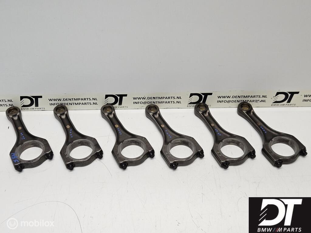 Drijfstang set 6x M10 BMW E46 M3 S54 S54B32 11247834437, Autos : Pièces & Accessoires, Moteurs & Accessoires, BMW, Utilisé, Enlèvement ou Envoi