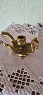 Koperen kaarsenhouder., Antiek en Kunst, Ophalen