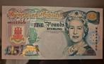 5 Pounds 2000 Herdenkingsbiljet Millennium Gibraltar UNC, Postzegels en Munten, Ophalen of Verzenden, Overige landen, Los biljet