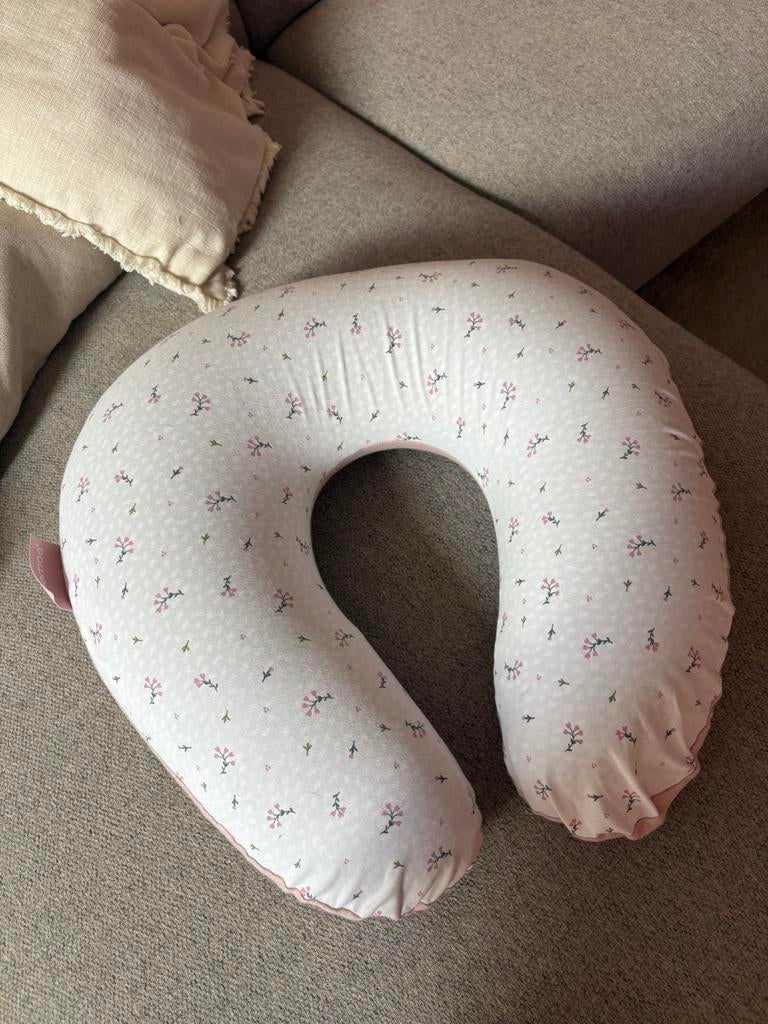 Doomoo softy kussen + 2 extra hoezen (beige en grijs), Ophalen, Zo goed als nieuw