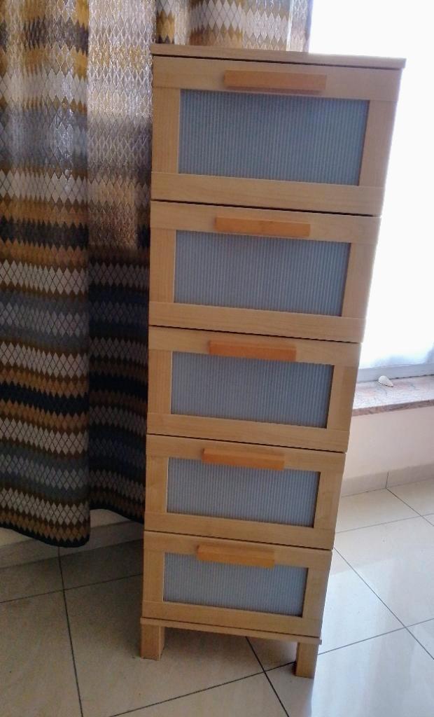 Meuble colonne 5 tiroirs, Huis en Inrichting, Kasten | Stellingkasten, Gebruikt, Ophalen