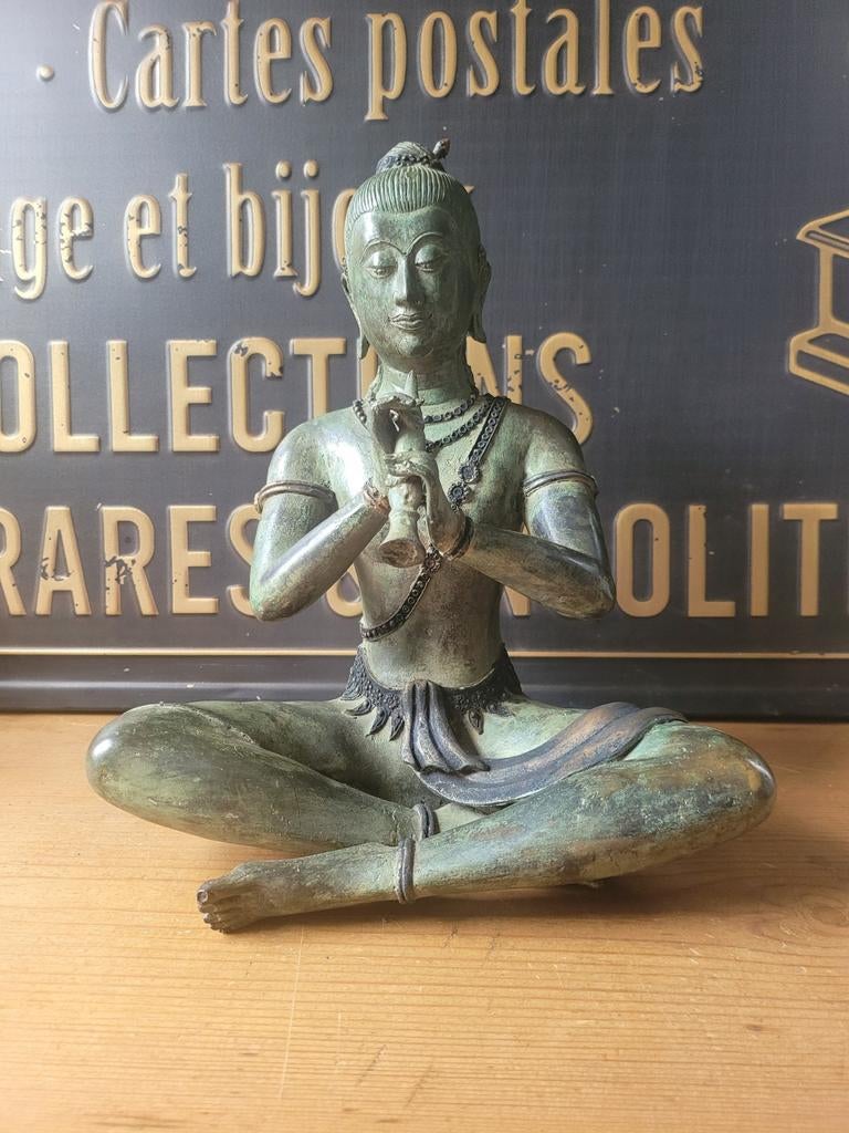 Prachtig bronzen boeddhistisch beeld, Ophalen of Verzenden, Brons