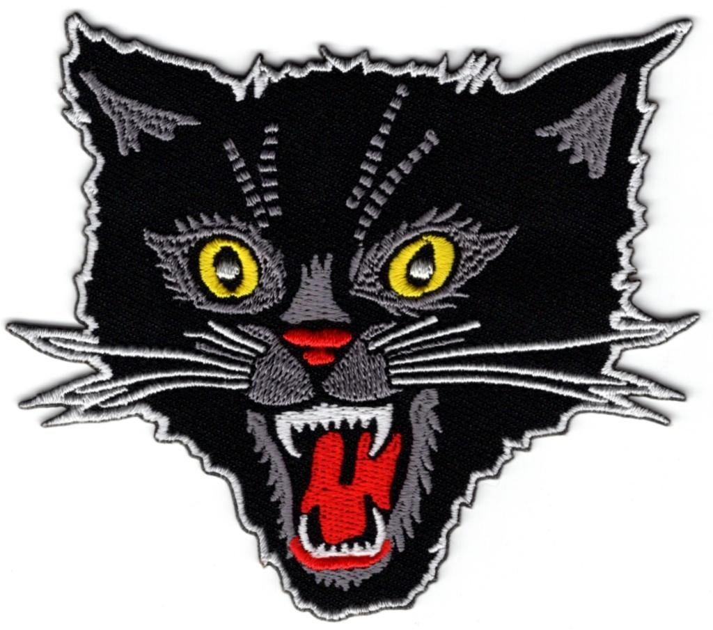Black Cat stoffen opstrijk patch embleem #1, Collections, Vêtements & Patrons, Envoi, Neuf