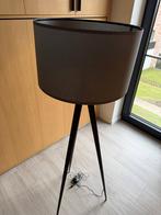 Lampadaire trépied Zuiver, noir/gris, Maison & Meubles, Enlèvement, Comme neuf, Tissus, 150 à 200 cm