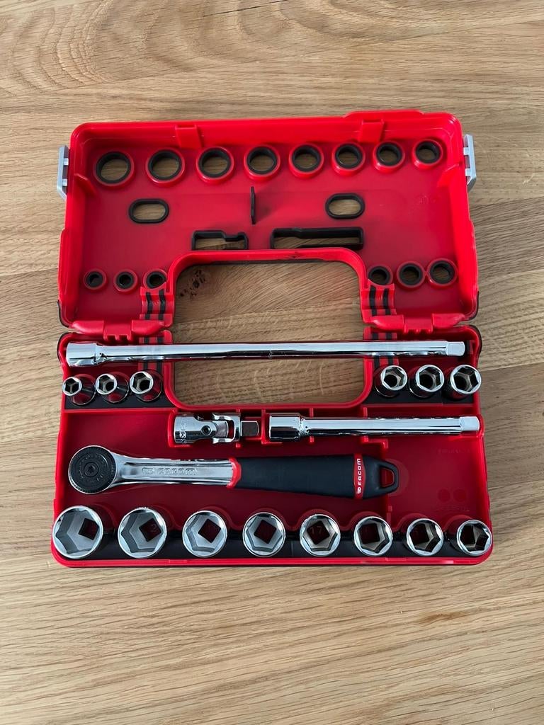 FACOM 3/8 doppenset - 18 stuks - Nieuw, Ophalen