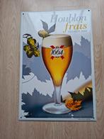 1664 Emaille bier bord 60 x 40 cm Houblon frais recolte 2003, Verzamelen, Biermerken, Ophalen of Verzenden, Zo goed als nieuw
