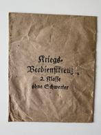 WW2 enveloppe pour medialle allemande, Collections, Enlèvement ou Envoi