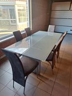 Eettafel met 6 stoelen, Ophalen