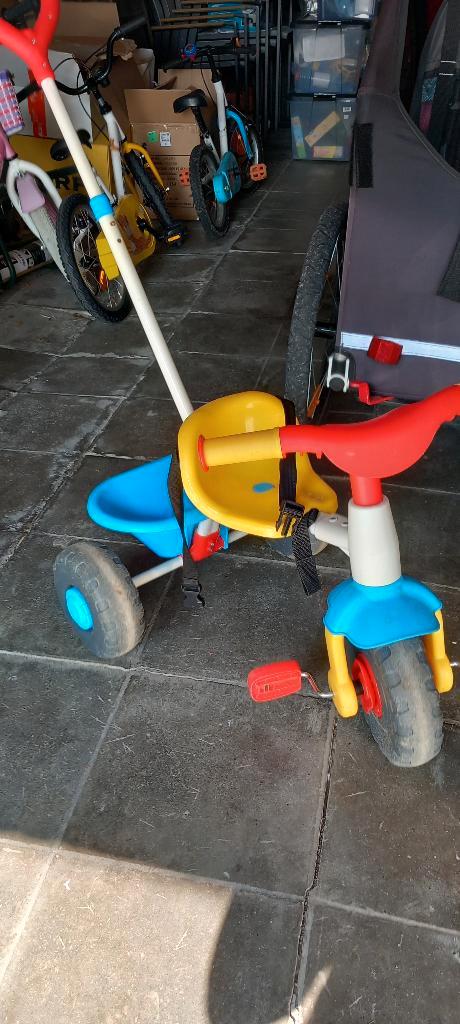 Driewieler met duwstang, Fietsen en Brommers, Fietsen | Driewielers, Gebruikt, Duwstang, Ophalen