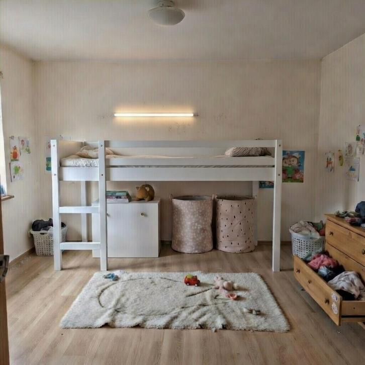 Halfhoogslaper - Stapelbed ARBRE II, Kinderen en Baby's, Kinderkamer | Bedden, Gebruikt, 180 cm of meer, 100 cm of meer, Hoogslaper of Stapelbed