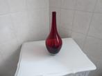 Vase soliflore rouge sans marque apparente - hauteur 32cm, Enlèvement ou Envoi