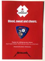 Metallica ultra rare Australian blood giving  plectrum, Ophalen of Verzenden, Nieuw in verpakking