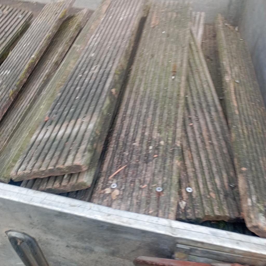 Bankirai plankjes voor pad, Ophalen, Gebruikt, Hout