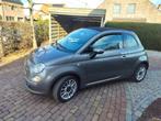 Fiat 500 cabrio, Auto's, Fiat, Euro 5, Zwart, Leder en Stof, Particulier
