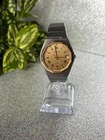 Bucherer Quartz Vintage Dresswatch – '80s – Staal/Goud, Ophalen of Verzenden, Goud, Goud