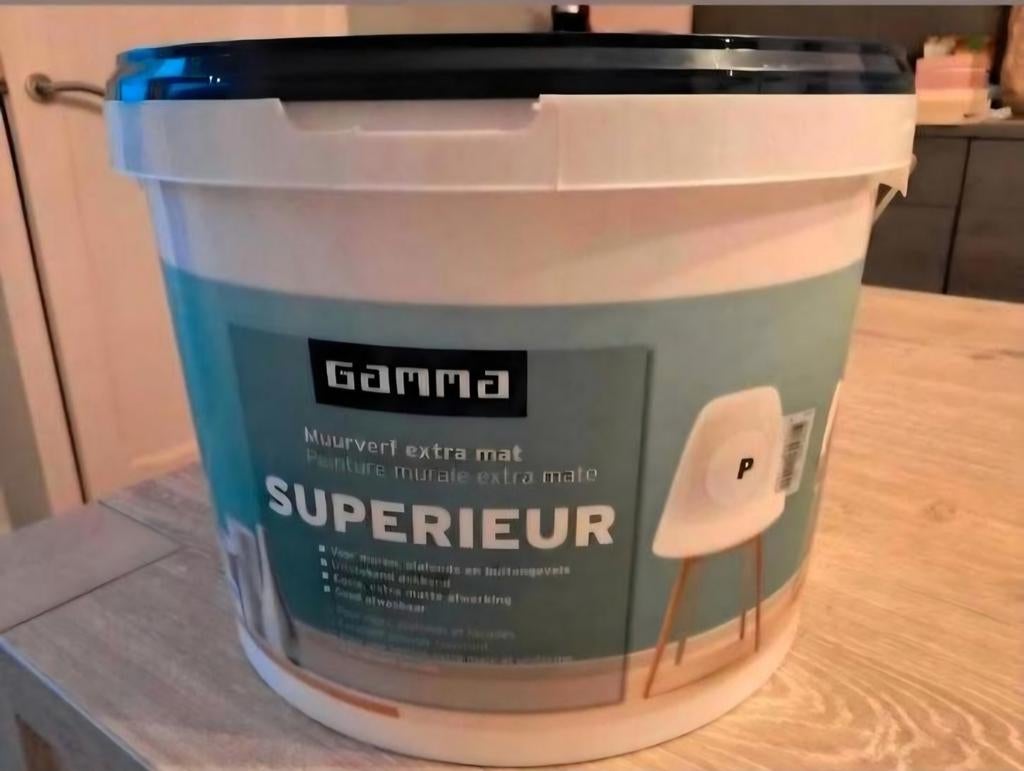 10 liter muurverf , zachtroze, Bricolage & Construction, Peinture, Vernis & Laque, Enlèvement, Neuf, Rose