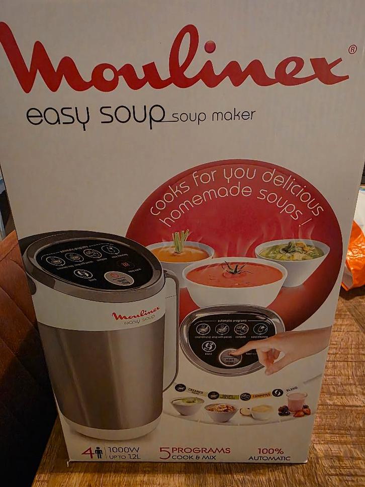 Moulinex Easy Soup LM841B10, Electroménager, Mélangeurs de cuisine, Neuf, 1 à 2 litres, 3 vitesses ou plus, Résiste au lave-vaisselle