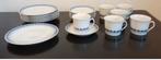 Vintage koffieservies en dessertboden - 6 delig., Ophalen of Verzenden, Zo goed als nieuw