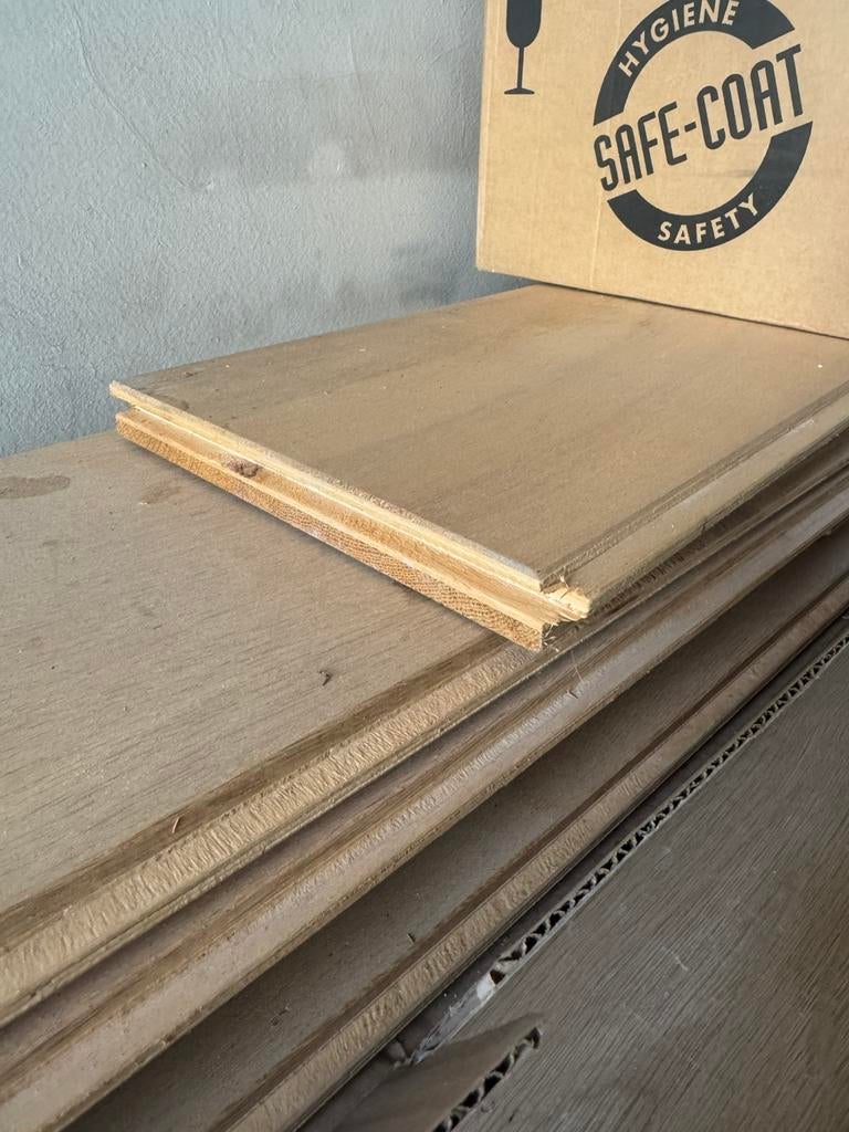 Meerlaags lamelparket eik 36st x 4, Ophalen, Nieuw, Hout