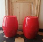 2 rode bijzettafeltjes, set, Ophalen