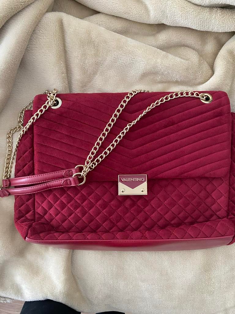 Sac à main en daim Velentino, Enlèvement, Comme neuf, Sac à main