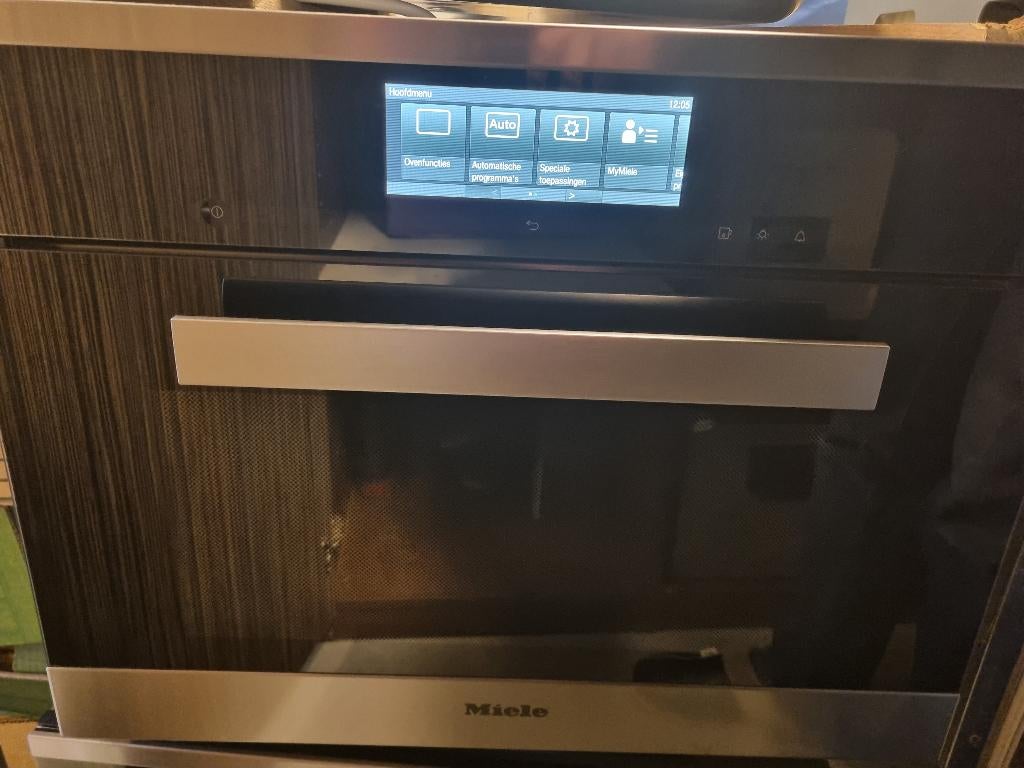 MIELE DGC 6800 COMBI STOOMOVEN PURELINE CATALOGUSPR €3800, Elektronische apparatuur, Ovens, Gebruikt, Hete lucht, Oven, Inbouw