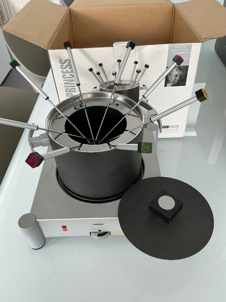 Princess Deluxe fondueset, Electroménager, Fondue, Enlèvement, Comme neuf, Service à fondue