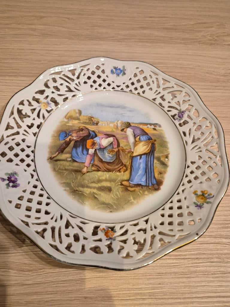 Vintage  schumann Bavaria porseleinen bord., Ophalen of Verzenden