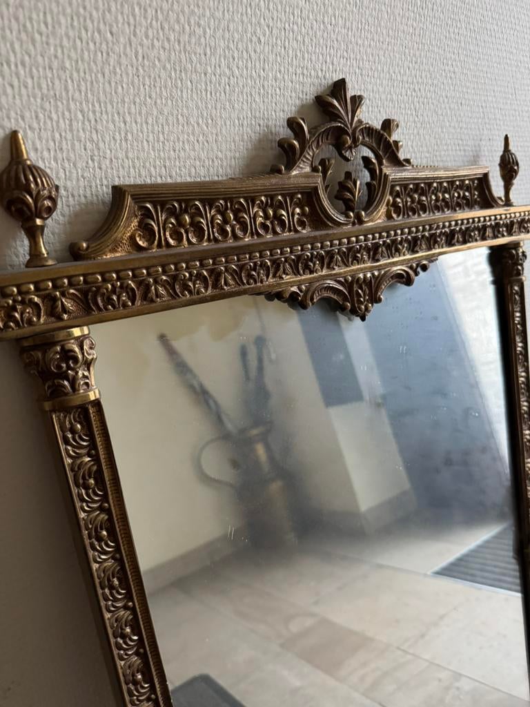 Koper messıng spıegel prıma staat, Antiek en Kunst, Ophalen