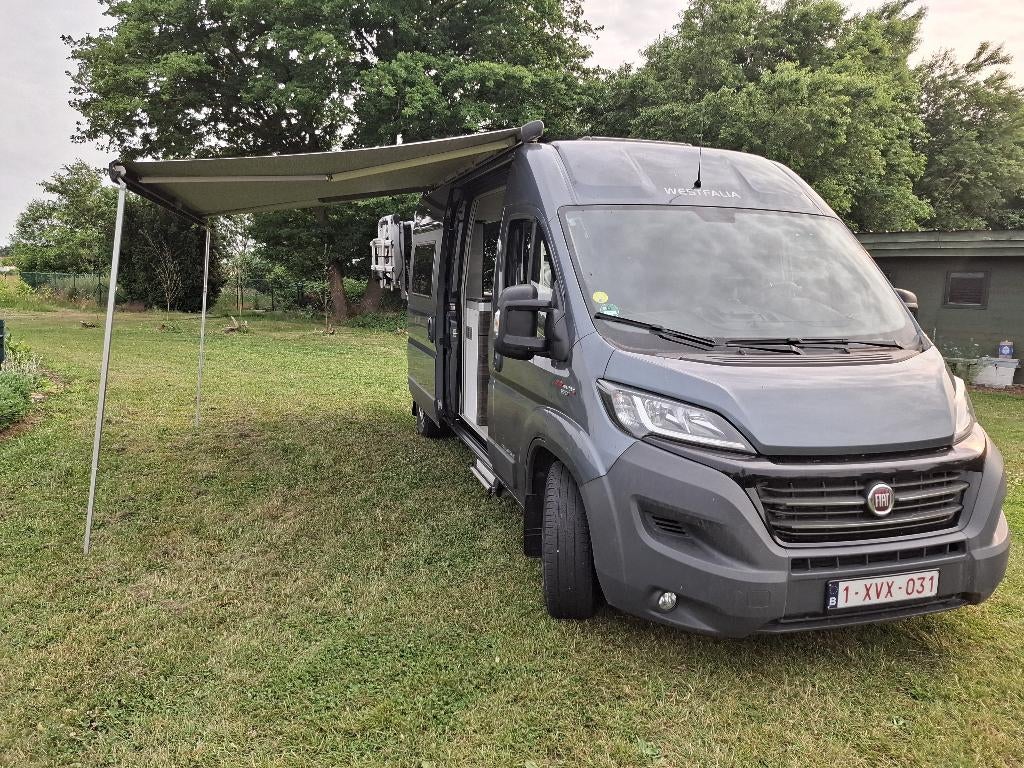 Westfalia Columbus buscamper met level-systeem, Caravans en Kamperen, Mobilhomes, Koelkast, Buscamper of Camperbus, Fiat, Serrures de sécurité