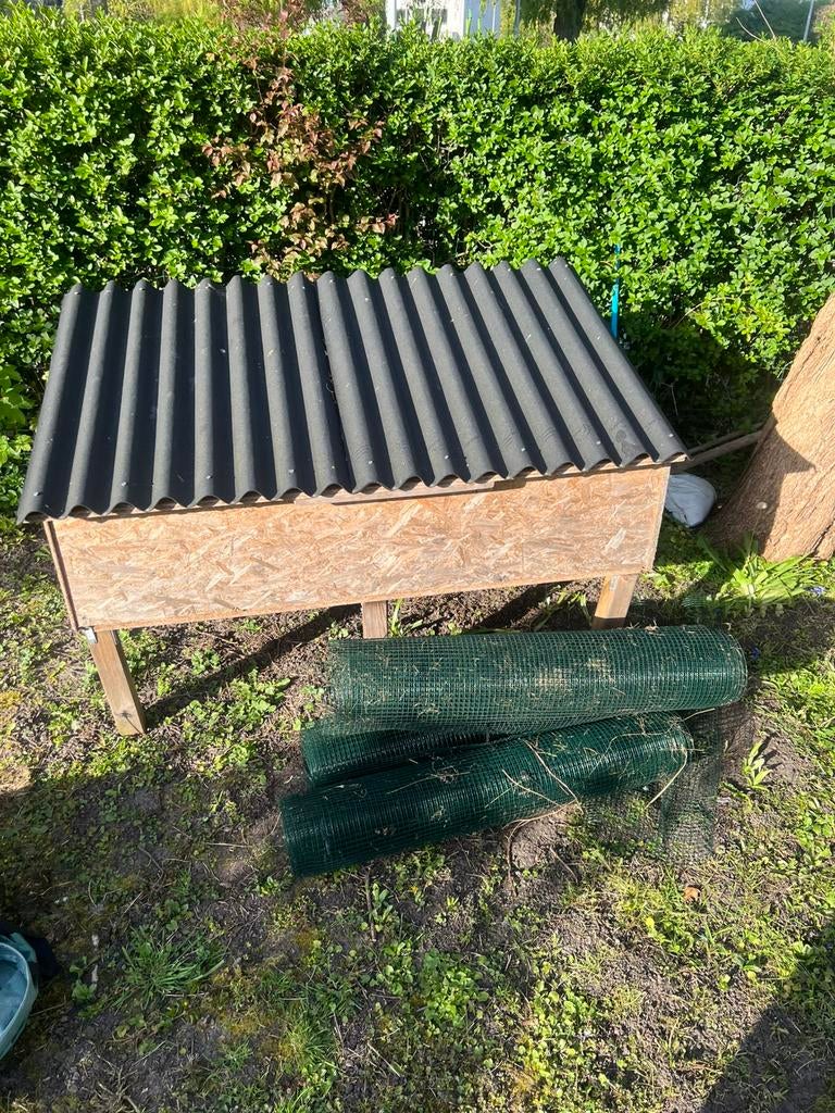 Kippen hok, Tuin en Terras, Kweekspullen, Zo goed als nieuw, Ophalen