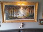 schilderij olie op doek, Antiek en Kunst, Ophalen of Verzenden