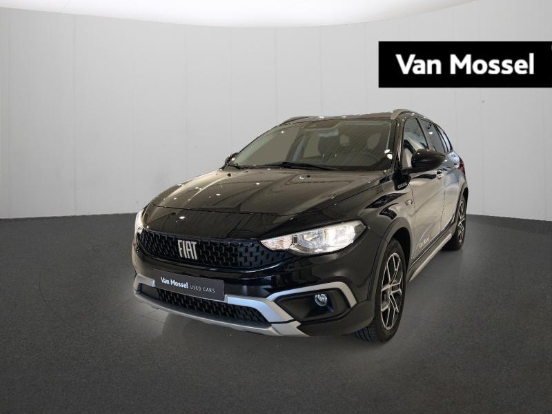Fiat Tipo Station Wagon Cross 1.5 Hybrid 130, Auto's, Fiat, Stof, Zwart, 4 cilinders, Zwart