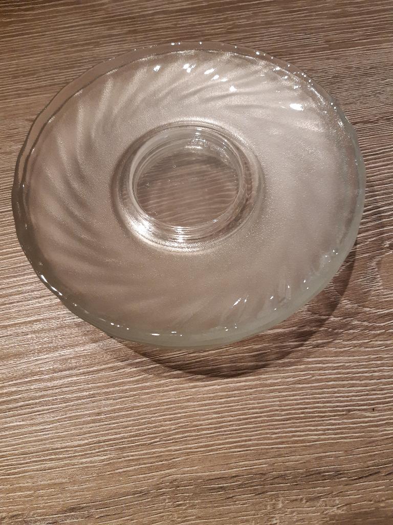 Assiettes – sous-tasses en verre transparent, Neuf, Uni, Assiettes(s), Verre