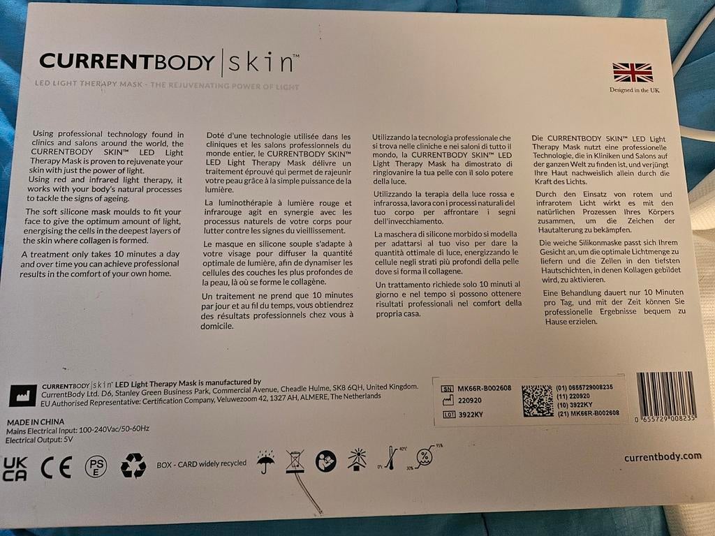 Currentbody LED-masker, Ophalen