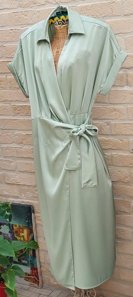 Lang kleedje maat 38 shein, Vêtements | Femmes, Robes, Taille 38/40 (M), Enlèvement ou Envoi, Comme neuf, Vert