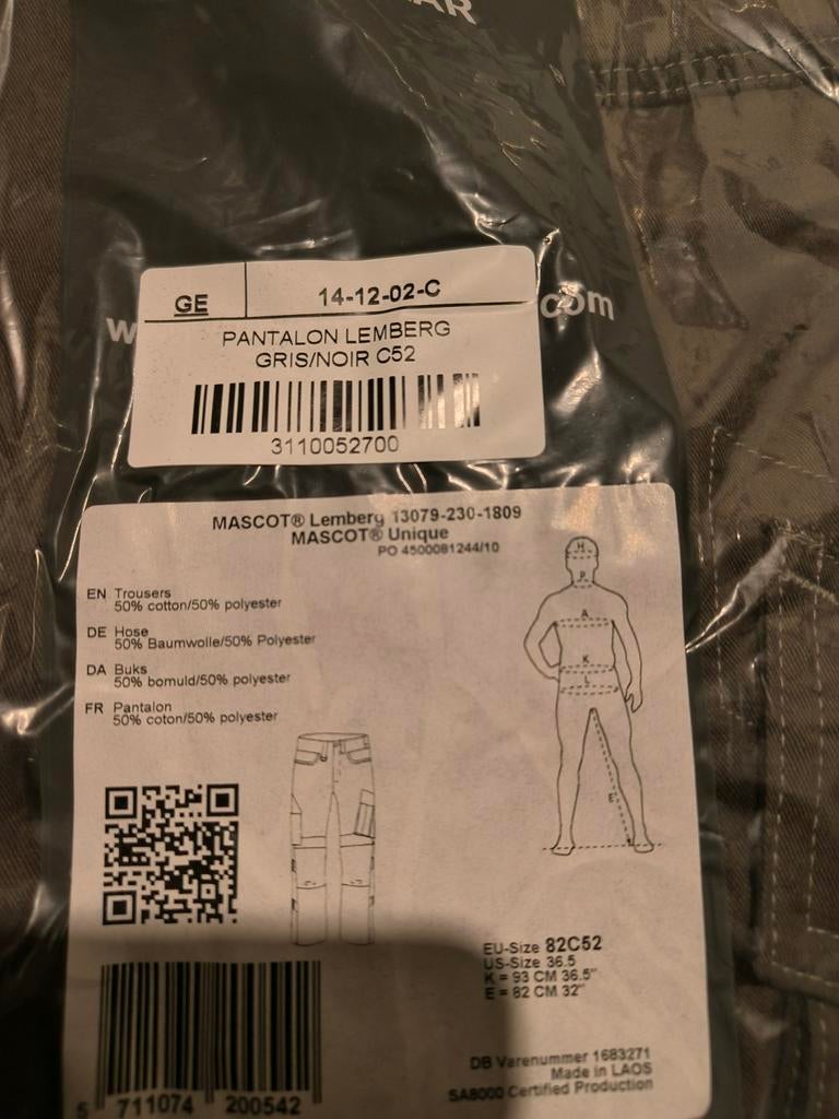 Pantalon de travail taille 52;, Enlèvement, Pantalon