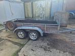 Aanhangwagen/aanhanger dubbelasser ongeremd  300x 130 cm, Auto diversen, Aanhangers en Bagagewagens, Ophalen
